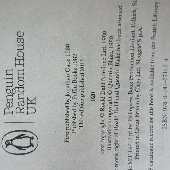 The Twits Paperback Juvenile Fiction Roald Dahl Paperback 2016 - Picture 7 of 7